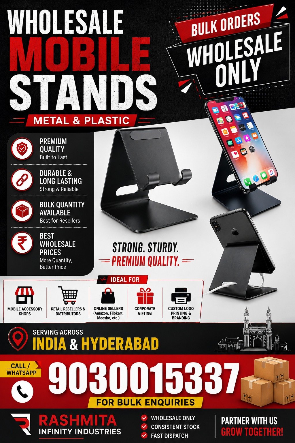 Desktop Mobile Stand Wholesalers Hyderabad